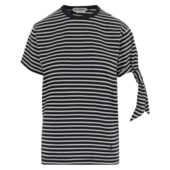 Stribet bomulds T-shirt