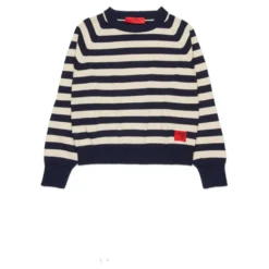 Stribet Jacquard Sweater