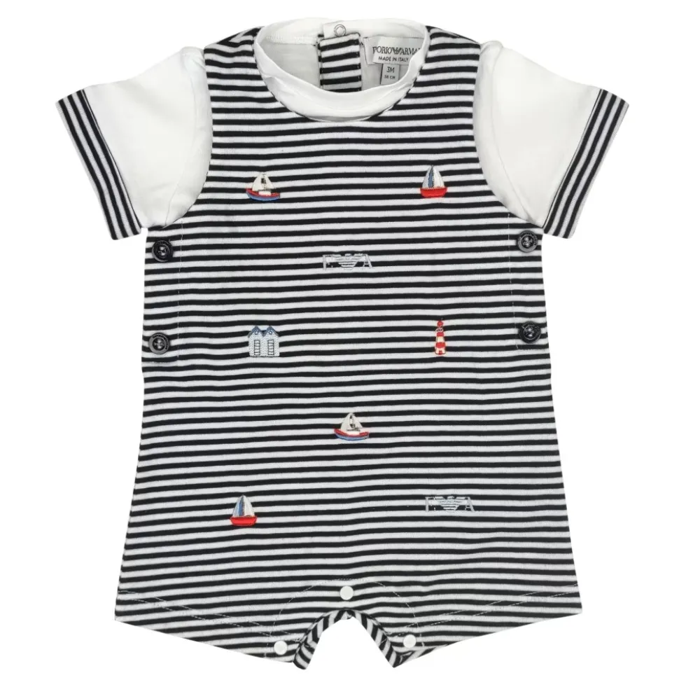 Stribet Jersey Romper