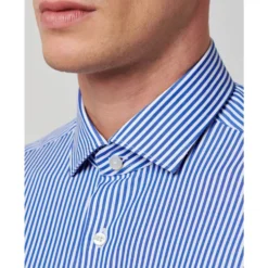 Stribet Poplin Tailor Fit Skjorte