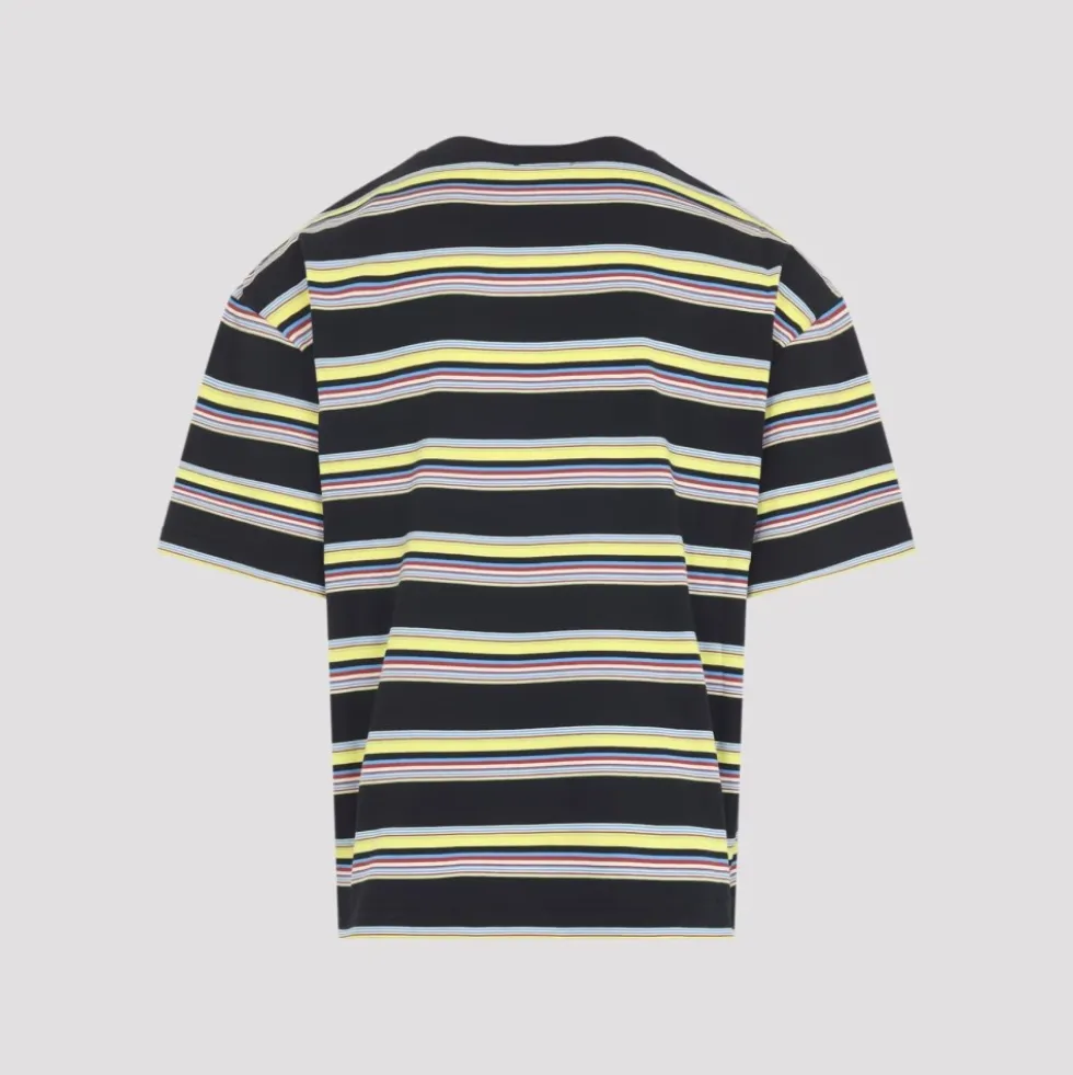 Stribet T-shirt i bomuld