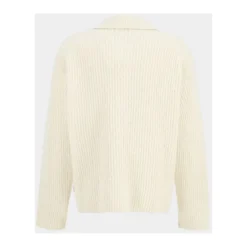 Strikket cardigan med brandede knapper