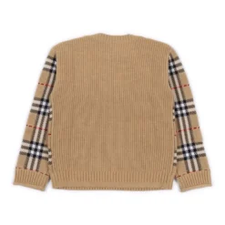 Strikket sweater med tern