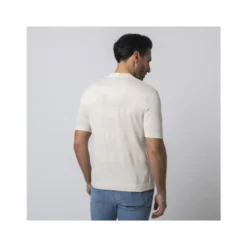 Strikket T-shirt med tekstur