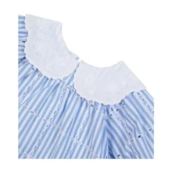 Striped Broderie Dress