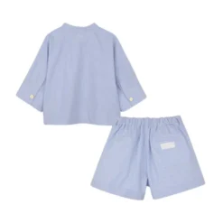 Striped Shirt and Shorts Set