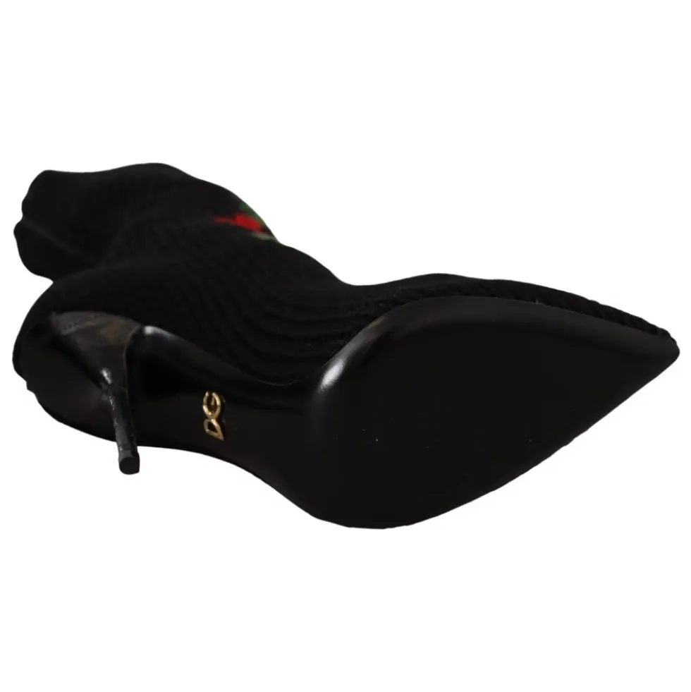 Stræksokker Røde Roser Booties