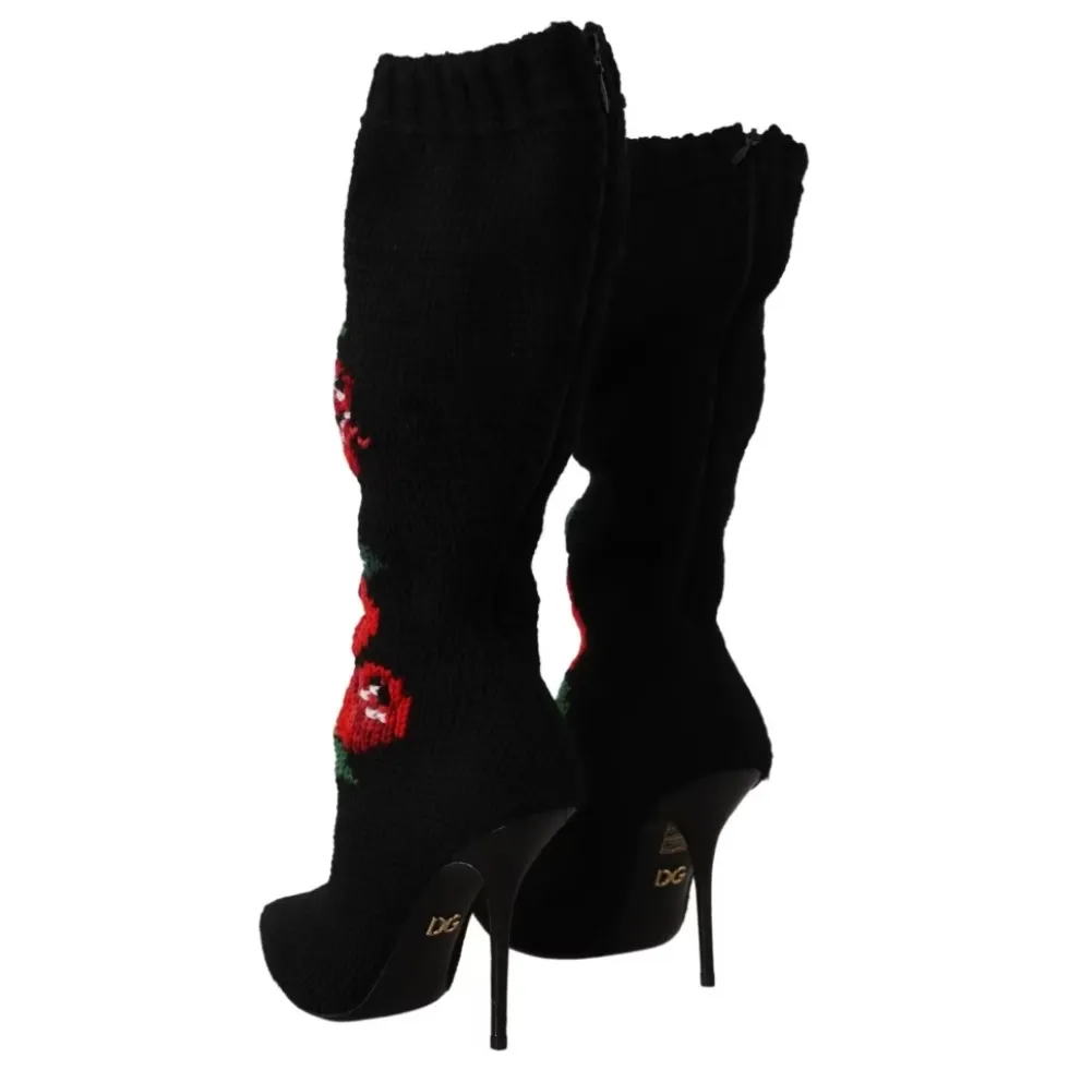 Stræksokker Røde Roser Booties