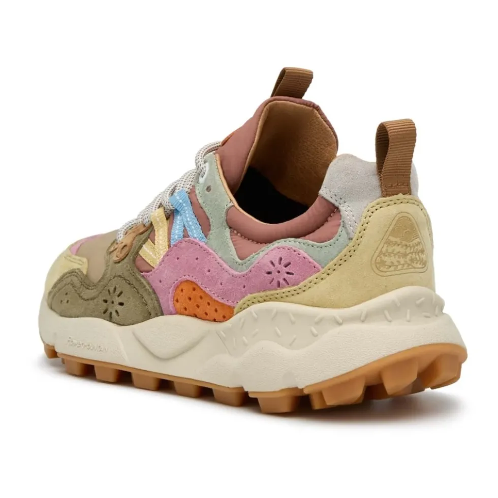 Suede and technical fabric sneakers YAMANO 3 WOMAN