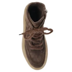Suede platform sko