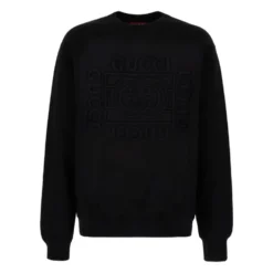 Sweatshirt i børstet bomuldsjersey