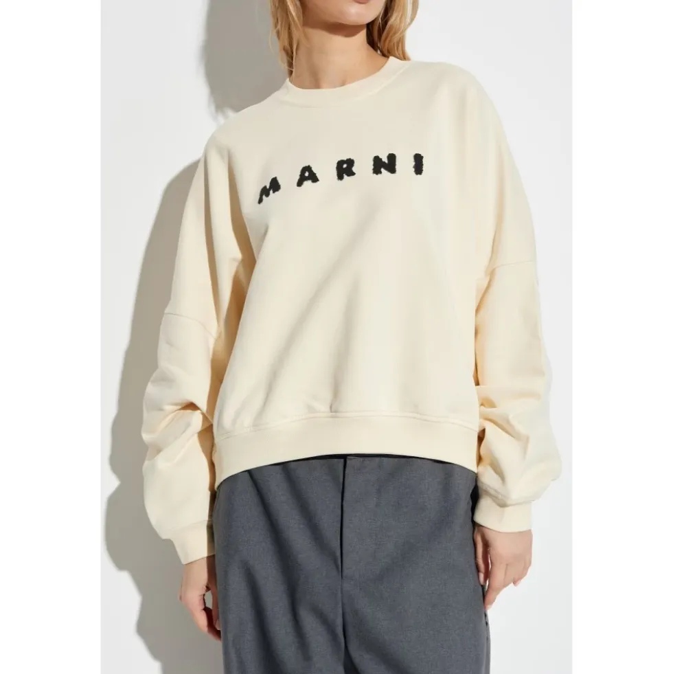 Sweatshirt med logo
