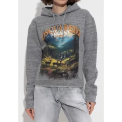 Sweatshirt med print