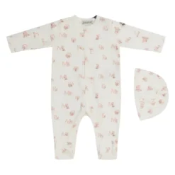 Teddy Bear Logo Print Cotton Set