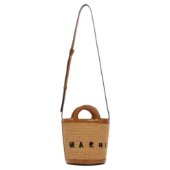 Tropicalia Mini Bucket Bag Brun