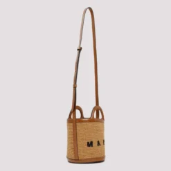 Tropicalia Mini Bucket Bag Brun
