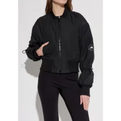 TrueNature Woven Bomber Cropped Jakke