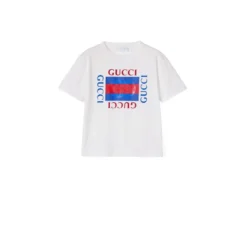 Trykt bomuldsjersey T-shirt