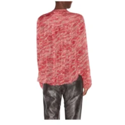 Trykt Chiffon Rynket Top