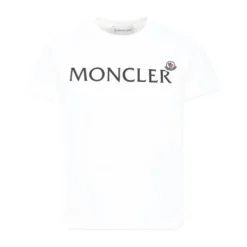 T-shirt med logo bogstaver og patch