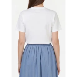 T-shirt med præget logo