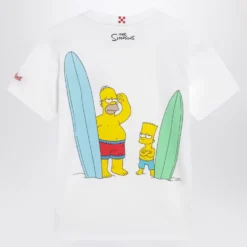T-shirt med print foran og bagpå