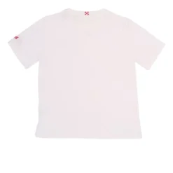 T-shirt med print og broderi foran