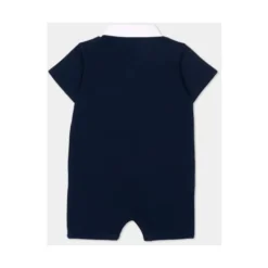 Tutina con logo mezza manica con abbottonatura sul retro con ciappe