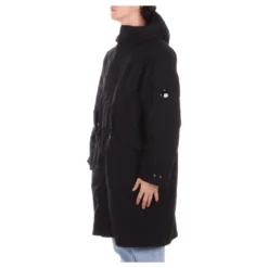 Twill Parka med Hætte og Vattering