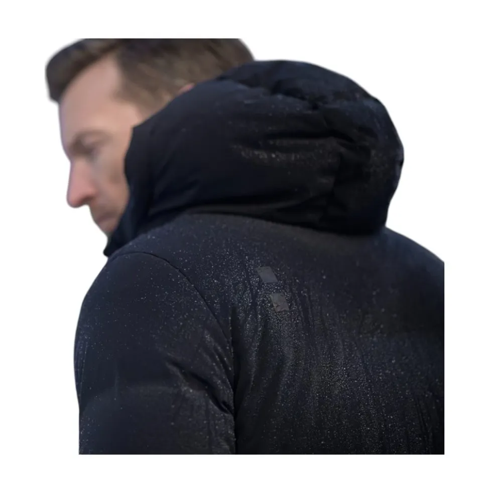Ultra Varm Sort Parka Frakke