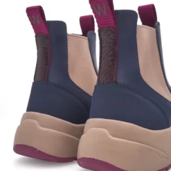 Vandtæt Slip-On Støvle Mørkeblå/Beige