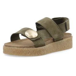 Velcro Sandal Suede - Olive