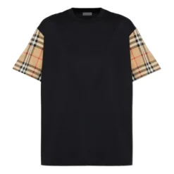 Vintage Check-sleeve T-shirt