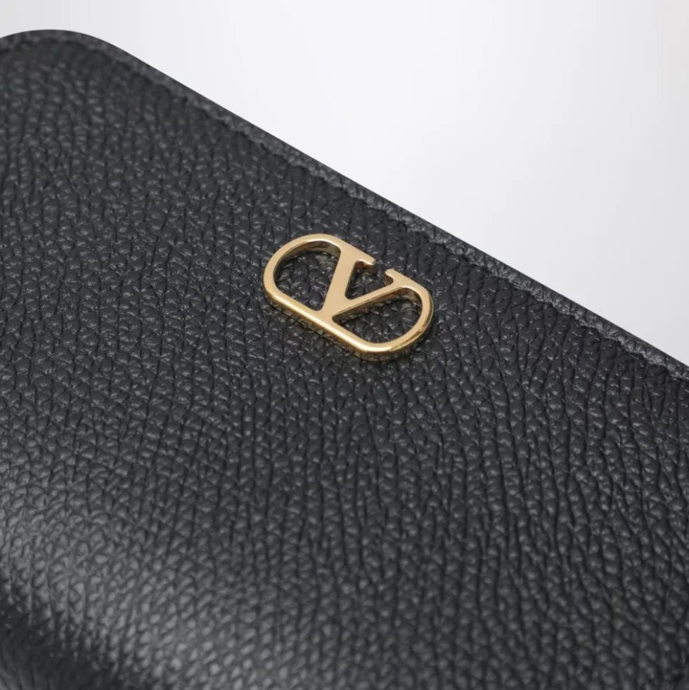 VLogo Signature Mini Zip Around Wallet