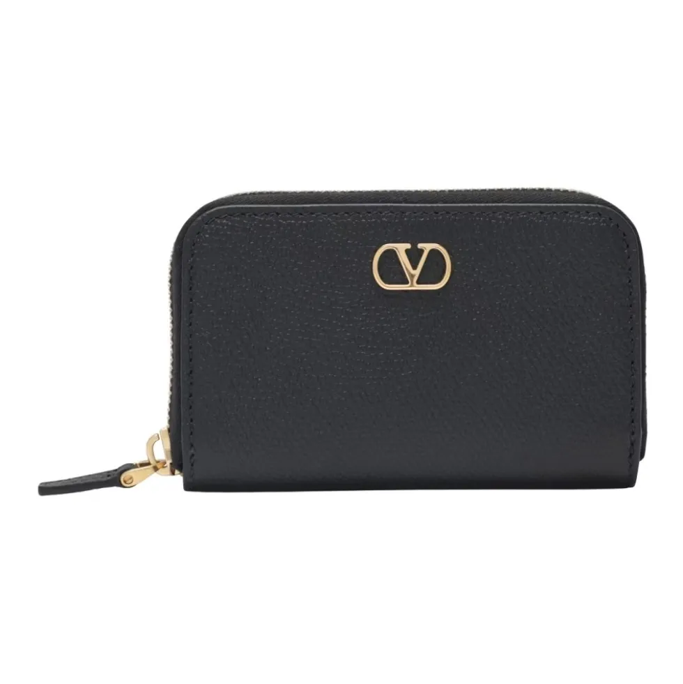 VLogo Signature Mini Zip Around Wallet