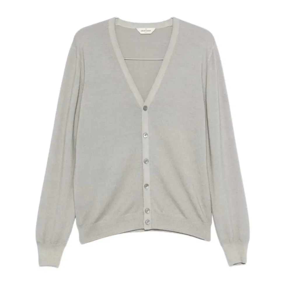 V-neck Cardigan med knapper