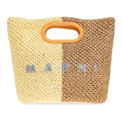 Vævet Tote Bag med Logo Detalje