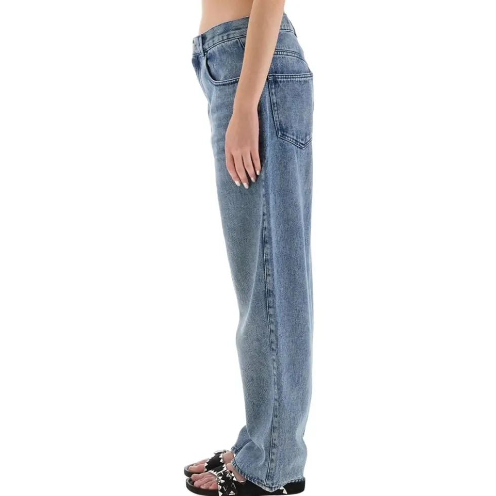Wide Leg Denim Jeans