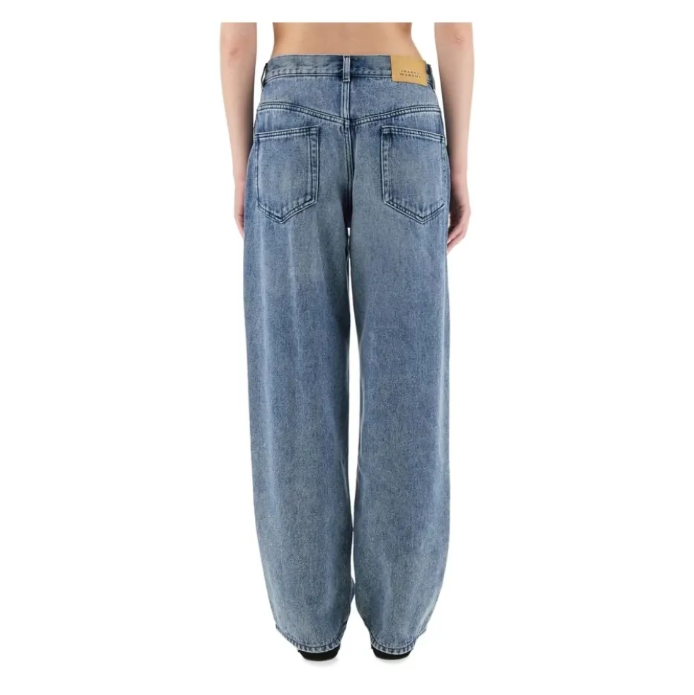 Wide Leg Denim Jeans