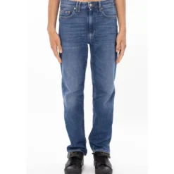 Wise Vintage Wash Straight Jeans