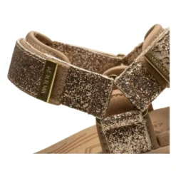 Woden - Sandal, Line Glitter - Coffe Cream / Multi