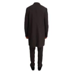Wool Stretch Long 3 Piece Suit