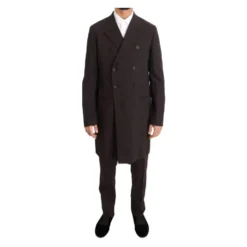 Wool Stretch Long 3 Piece Suit