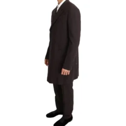 Wool Stretch Long 3 Piece Suit