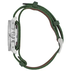 YA136364 - Dive 40 mm rustfrit stålkasse, sort urskive, keramisk bezel, nato grøn-rød-grøn rem, selvoptrækkende bevægelse