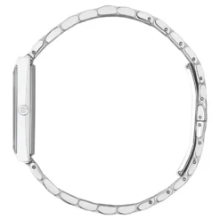 YA127504 - G-Frame Stålkasse, sort skive med 3 diamanter, stålarmbånd