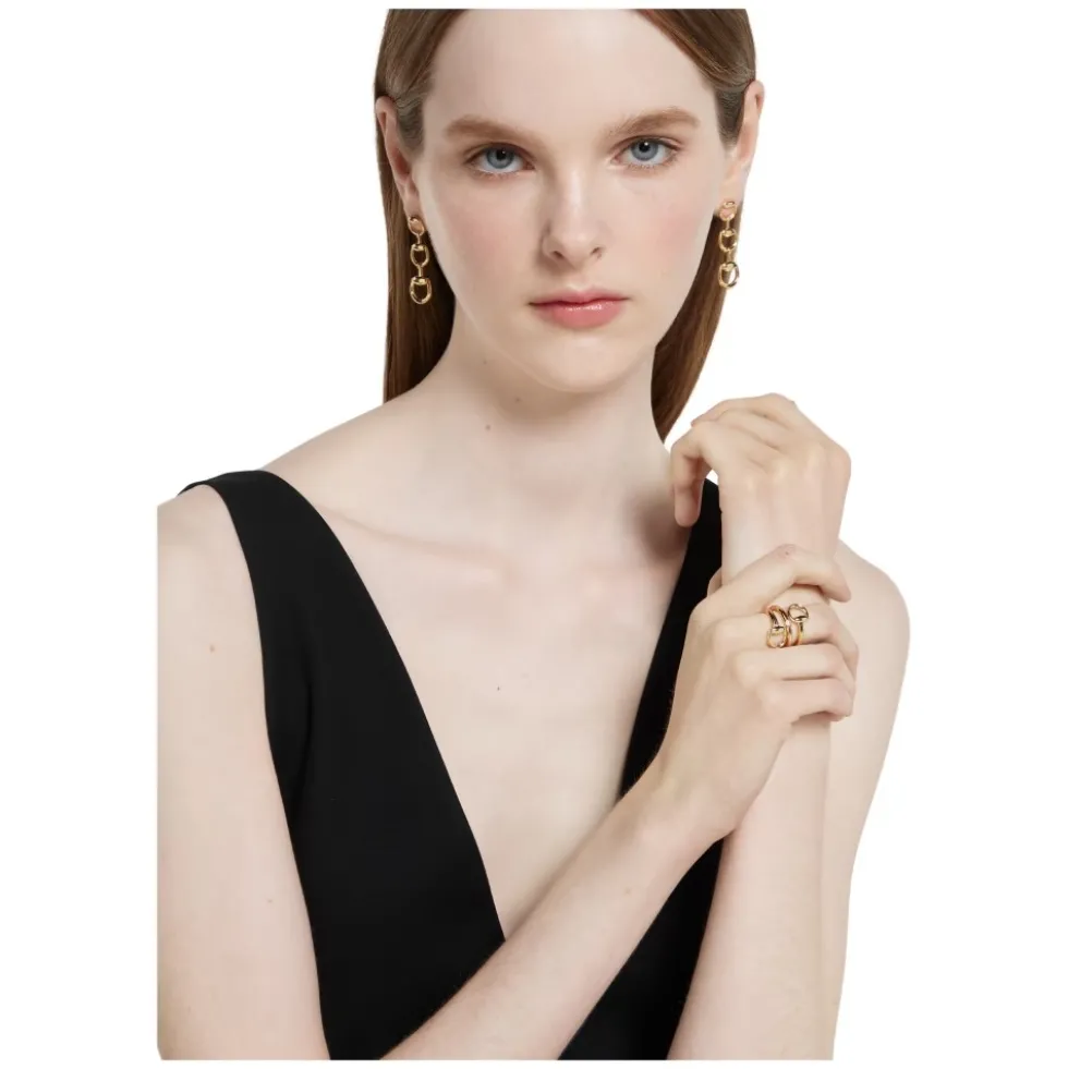 YBC837799001 - Horsebit Ring i gult guld