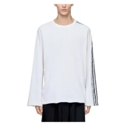 Y-3 Raw Edge 3 Stripes Langærmet T-shirt